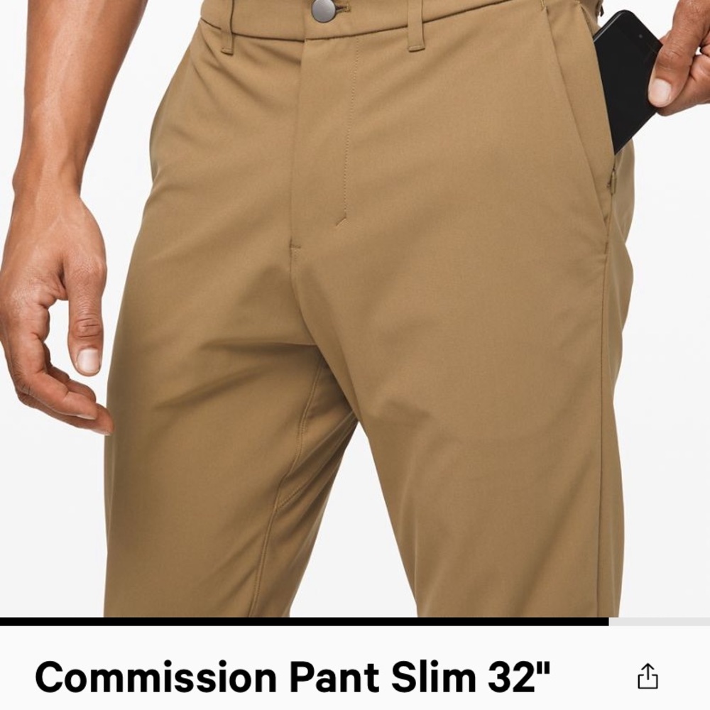 Lululemon commission pants 31 inch waist.